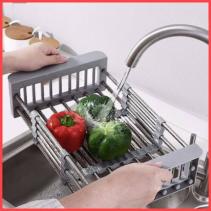 Adjustable Over-The-Sink Strainer Basket