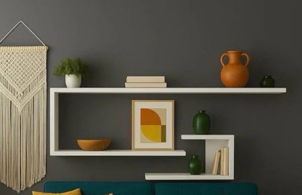 Floating Wall Mounted Wooden Shelf