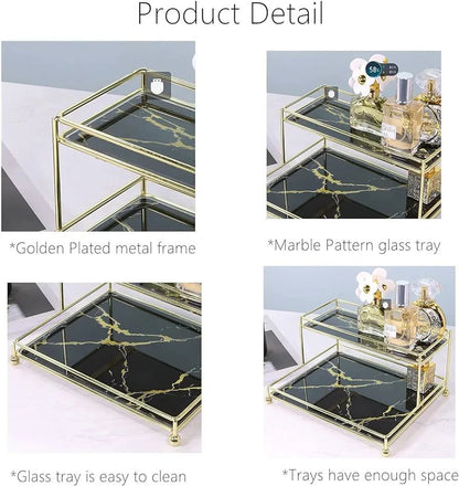 Makeup organizer Shelf 2 tier Double Decker design vanity Makeup organizer