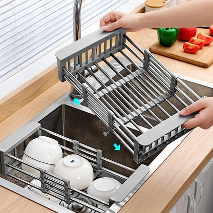 Adjustable Over-The-Sink Strainer Basket